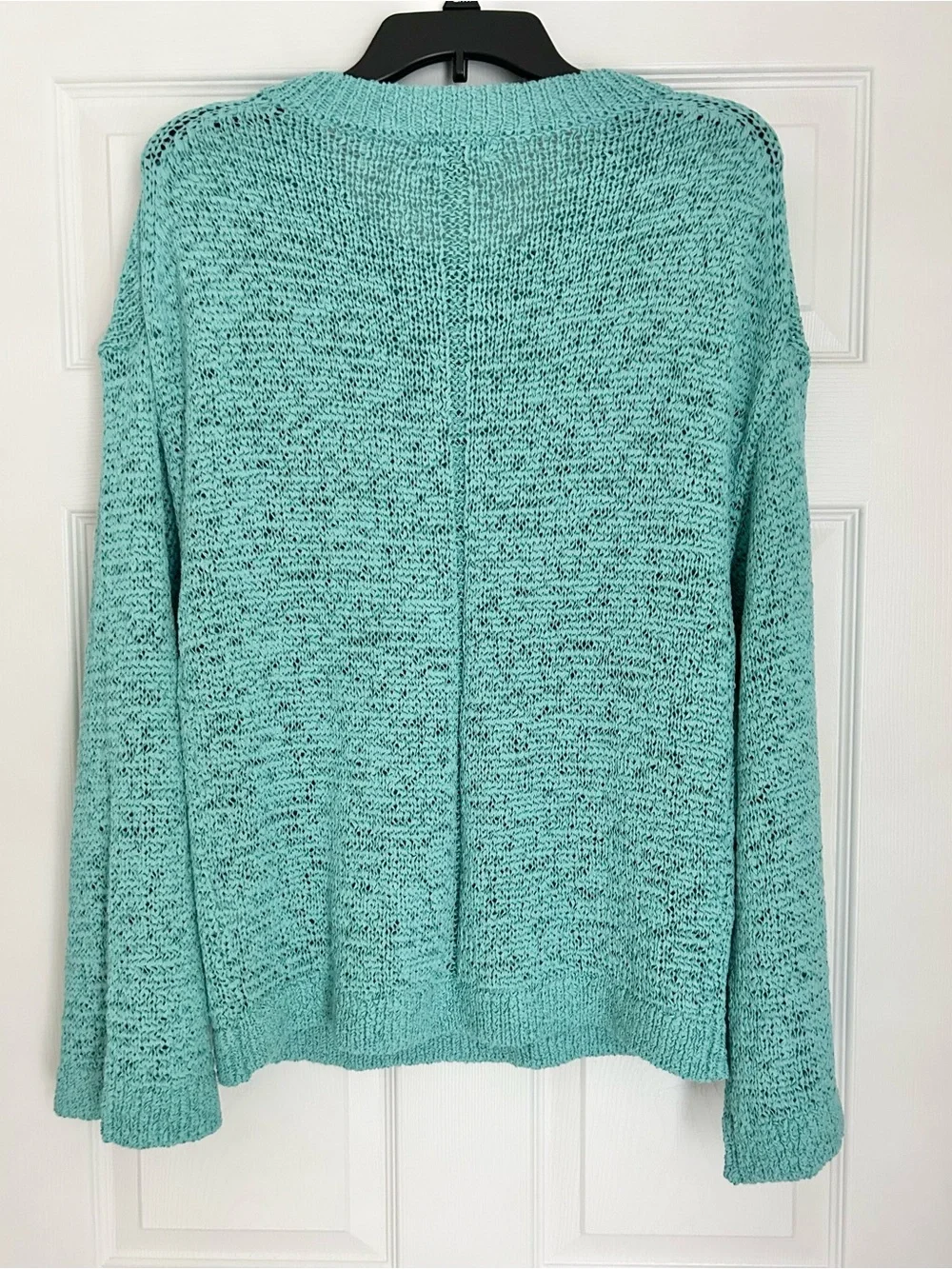 J.Crew Montauk Pullover Crewneck Sweater Top in Liquid Teal Medium M